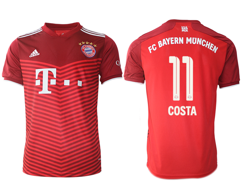 Men 2021-2022 Club Bayern Munich home aaa version red #11 Soccer Jersey